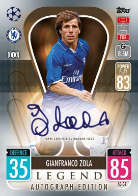 TOPPS UEFA Champions League Match Attax 2021/22 Trading Card Game - Genuine Autograph