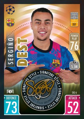 TOPPS UEFA Champions League Match Attax 2021/22 Trading Card Game - Signature Style