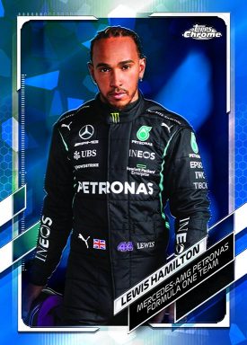 2021 TOPPS Chrome Sapphire Edition Formula 1 Racing Cards - Base Card Hamilton