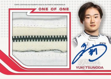 2021 TOPPS Dynasty Formula 1 Racing Cards - Autograph Flag Card Tsunoda