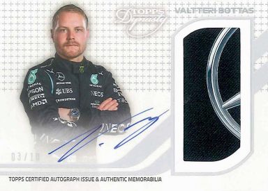 2021 TOPPS Dynasty Formula 1 Racing Cards - Autograph Patch Card Bottas