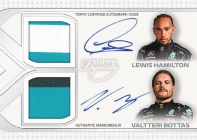 2021 TOPPS Dynasty Formula 1 Racing Cards - Constructor Team Dual Relic Autograph Card Hamilton Bottas