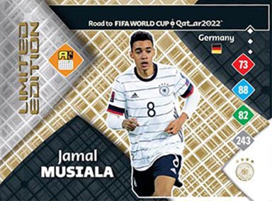 PANINI Road to FIFA World Cup Qatar 2022 Adrenalyn XL Trading Card Game - Standard Limited Edition Card