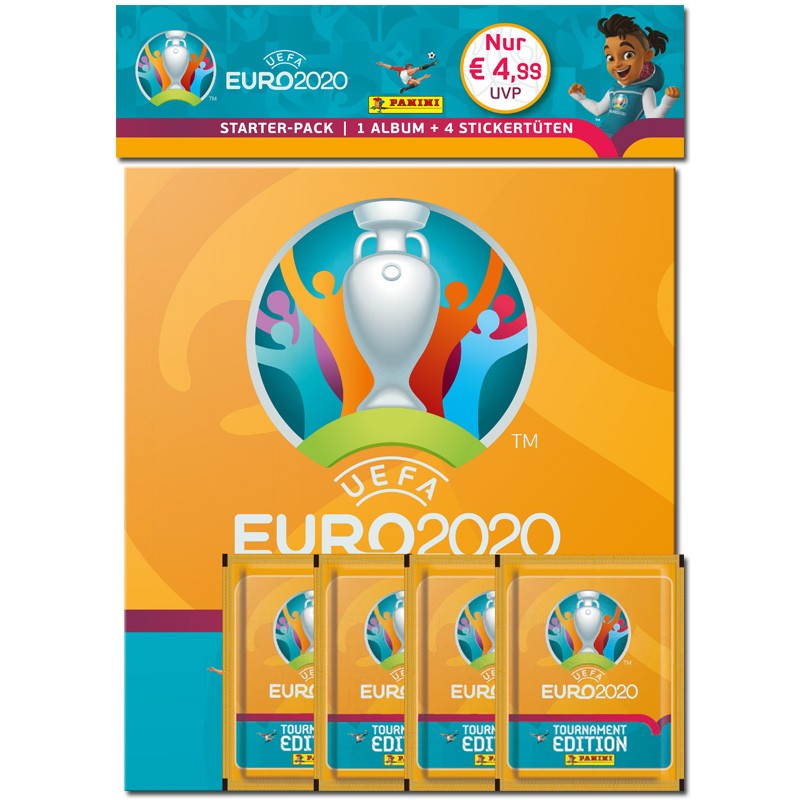 3 Pokal Unter Seite Panini Euro EM 2020-2021 Tournament Edition Sticker Nr 