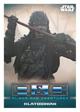 TOPPS Star Wars The Mandalorian - Aliens and Creatures Insert
