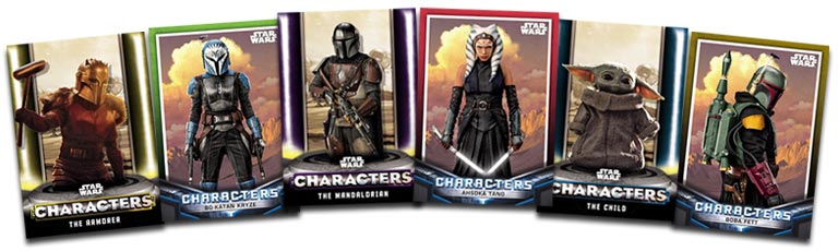TOPPS Star Wars The Mandalorian Trading Cards - Preview Parallels