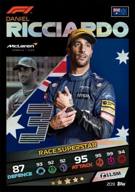 TOPPS F1 Turbo Attax 2021 - Race Superstar Card