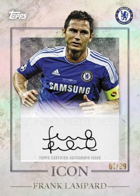 2022-23 TOPPS Chelsea FC Official Team Set Soccer Cards - Icon Autograph Lampard