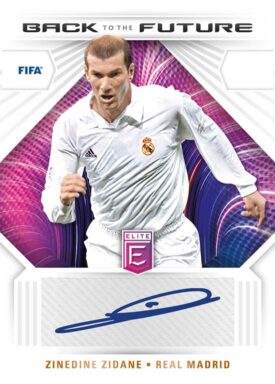 2022-23 PANINI Donruss Elite FIFA Soccer Cards - Back to the Future Autograph Zinedine Zidane