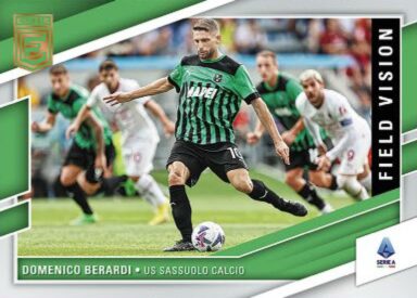 2022-23 PANINI Donruss Elite Serie A Soccer Cards - Field Vision Insert Domenico Berardi