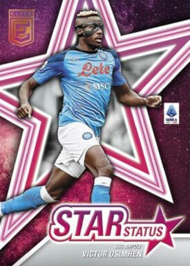 2022-23 PANINI Donruss Elite Serie A Soccer Cards - Star Status Insert Victor Osimhen