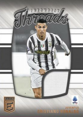 2022-23 PANINI Donruss Elite Serie A Soccer Cards - Throwback Threads Memorabilia Cristiano Ronaldo