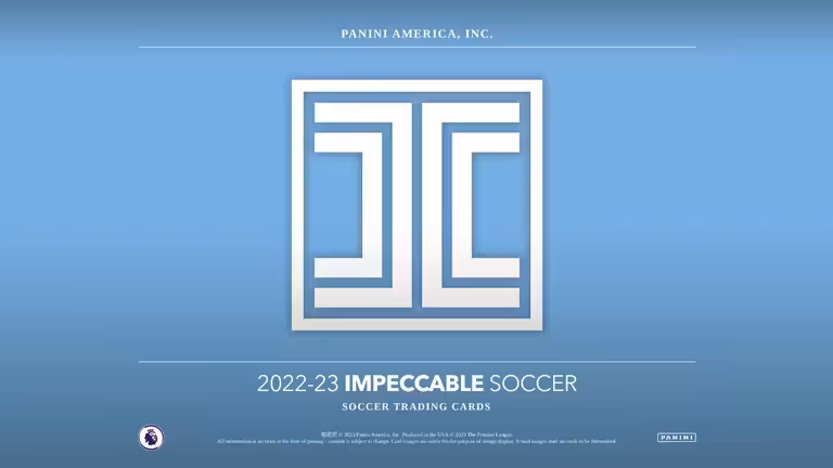 2022-23 PANINI Impeccable Premier League Soccer Cards - Header