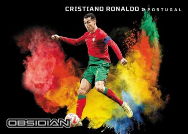 2022-23 PANINI Obsidian Soccer Cards - Color Blast Insert Ronaldo