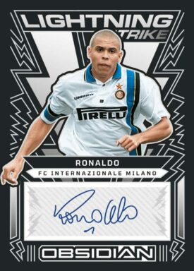 2022-23 PANINI Obsidian Soccer Cards - Lightning Strike Autograph Ronaldo