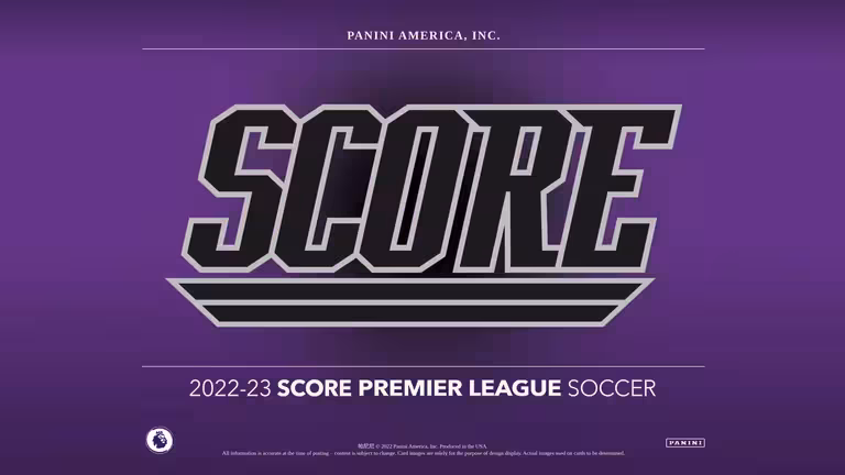 2022-23 PANINI Score Premier League Soccer - Header