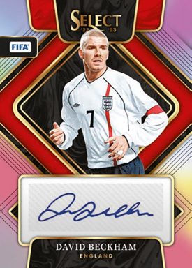 2022-23 PANINI Select FIFA Soccer Cards - Signatures Card Beckham