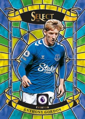 2022-23 PANINI Select Premier League Soccer Cards - Stained Glass Insert Gordon