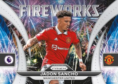 2022-23 PANINI Prizm Premier League Soccer Cards - Fireworks Insert Card Sancho