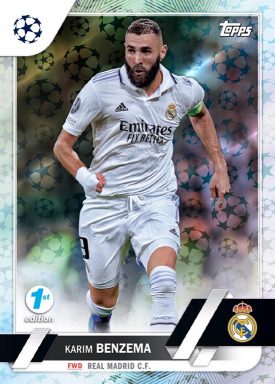 2022-23 TOPPS 1st Edition UEFA Club Competitions Soccer Cards - Starball Parallel Benzema