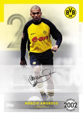 2022-23 TOPPS Borussia Dortmund Helden in Schwarzgelb Official Team Set Soccer Cards - Helden von 2022 Autograph Amoroso