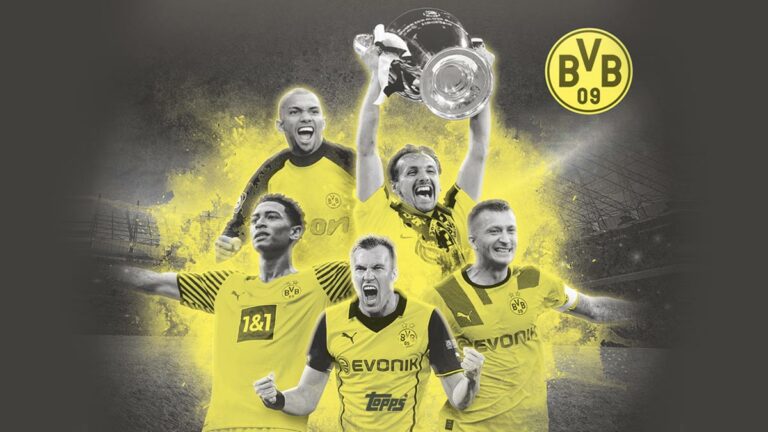2022-23 TOPPS Borussia Dortmund Helden in Schwarzgelb Official Team Set Soccer Cards - Header