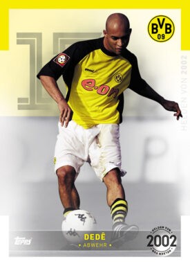 2022-23 TOPPS Borussia Dortmund Helden in Schwarzgelb Official Team Set Soccer Cards - Helden von 2002 Dede
