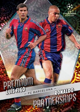 2022-23 TOPPS Carnaval Edition UEFA Club Competitions Soccer Cards - Premium Partnership Insert Figo Ronaldo