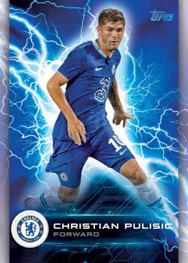 2022-23 TOPPS Chelsea FC Official Fan Set Soccer Cards - Super Electric Card Pulisic