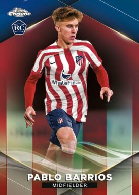2022-23 TOPPS Chrome Atlético de Madrid Soccer Cards - Base Card Pablo Barrios
