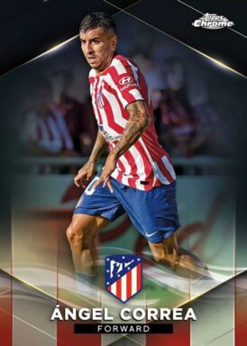 2022-23 TOPPS Chrome Atlético de Madrid Soccer Cards - Base Parallel Ángel Correa