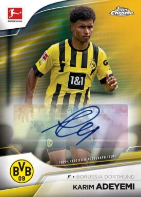 2022-23 TOPPS Chrome Bundesliga Soccer Cards - Base Autograph Karim Adeyemi