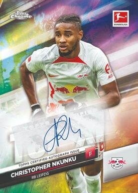2022-23 TOPPS Chrome Bundesliga Soccer Cards - Top XI Autograph Christopher Nkunku