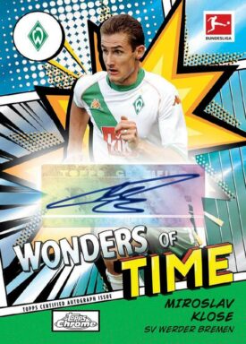 2022-23 TOPPS Chrome Bundesliga Soccer Cards - Wonders of Time Autograph Miroslav Klose