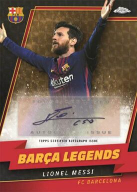 2022-23 TOPPS Chrome FC Barcelona: Més que un club Soccer Cards - Barça Legends Autograph Messi