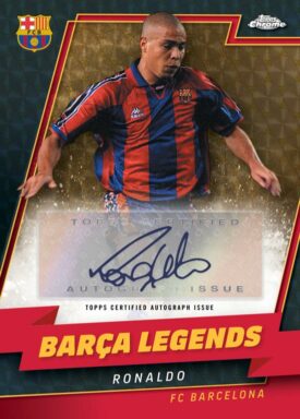 2022-23 TOPPS Chrome FC Barcelona: Més que un club Soccer Cards - Barça Legends Autograph Ronaldo