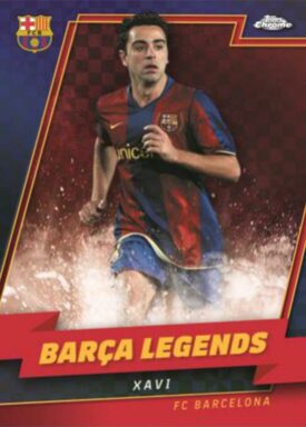 2022-23 TOPPS Chrome FC Barcelona: Més que un club Soccer Cards - Barça Legends Insert Xavi
