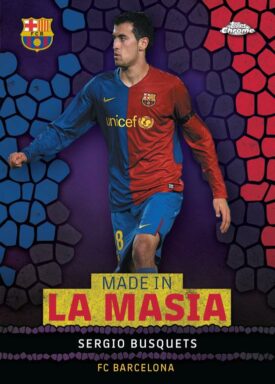 2022-23 TOPPS Chrome FC Barcelona: Més que un club Soccer Cards - Made in La Masia Insert Busquets