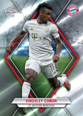 2022-23 TOPPS Chrome FC Bayern München Soccer Cards - Base Card Kingsley Coman
