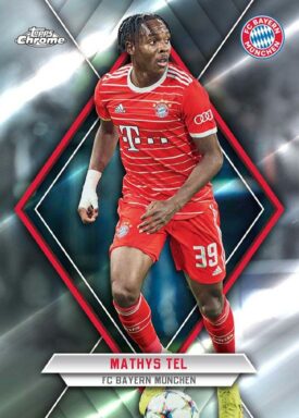 2022-23 TOPPS Chrome FC Bayern München Soccer Cards - Base Card Mathys Tel