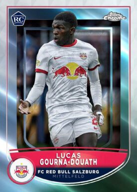 2022-23 TOPPS Chrome FC Red Bull Salzburg Soccer Cards - Base Card Lucas Gourna-Douath