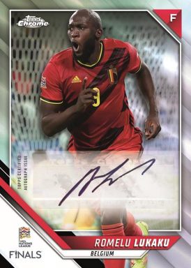 2022-23 TOPPS Chrome Road to UEFA Nations League Finals Soccer Cards - Base Autograph