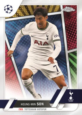 2022-23 TOPPS Chrome UEFA Club Competitions Soccer Cards - Base Hero Variation Heung-Min Son