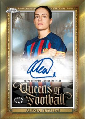2022-23 TOPPS Chrome UEFA Women's Champions League Soccer Cards - Queens of Football Autograph Alexia Putellas