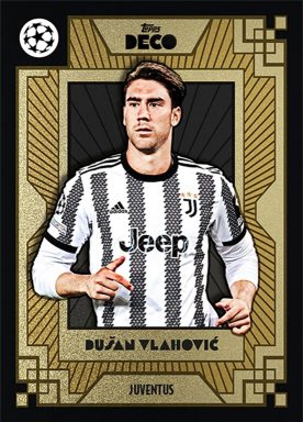 2022-23 TOPPS Deco UEFA Club Competitions Soccer Cards - Base Card Vlahovic