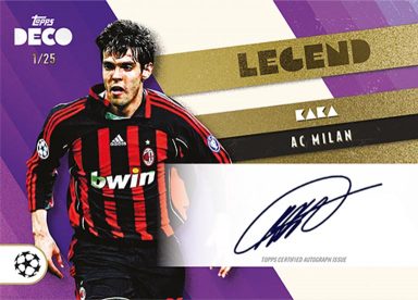 2022-23 TOPPS Deco UEFA Club Competitions Soccer Cards - Legend Autograph Kaka
