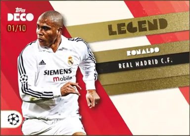2022-23 TOPPS Deco UEFA Club Competitions Soccer Cards - Legend Ronaldo