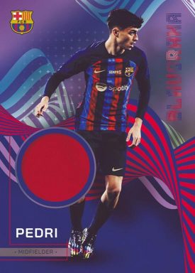 2022-23 TOPPS FC Barcelona Official Team Set Soccer Cards - Blaugrana Relic Card Pedri