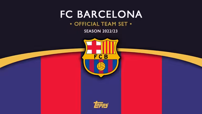 2022-23 TOPPS FC Barcelona Official Team Set Soccer Cards - Header