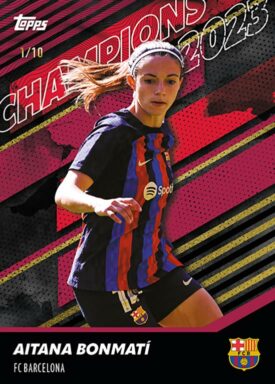 2022-23 TOPPS FC Barcelona Women Official Team Set Soccer Cards - Base Card Aitana Bonmati